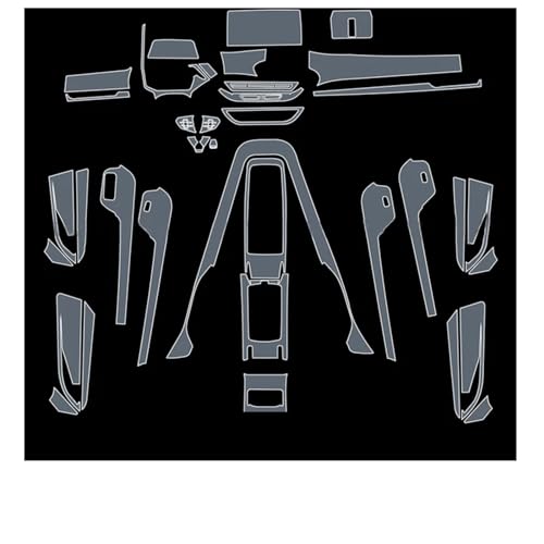 Tpu Film Für VW Für ID4 Crozz Für ID6 Crozz Auto Innen Aufkleber Mittelkonsole Bildschirm Dashboard Getriebe Tür Panel (für ID6 crozz typ 2)