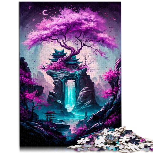 Puzzlespiel Mystical Treedd für Erwachsene, 1000-teiliges Puzzle, Holzpuzzle, Spaß für zu Hause, Aktivitäten, Geburtstagsgeschenk, Reisegeschenke, 1000 Teile (50 x 75 cm)