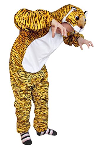 Ikumaal Tiger-Kostüm, AN28 Gr. M-L, Fasnachts-Kostüme Tier-Kostüme, Tiger-Faschingskostüm, für Fasching Karneval Fasnacht, Karnevals-Kostüme, Faschings-Kostüme, Geburtstags-Geschenk Erwachsene