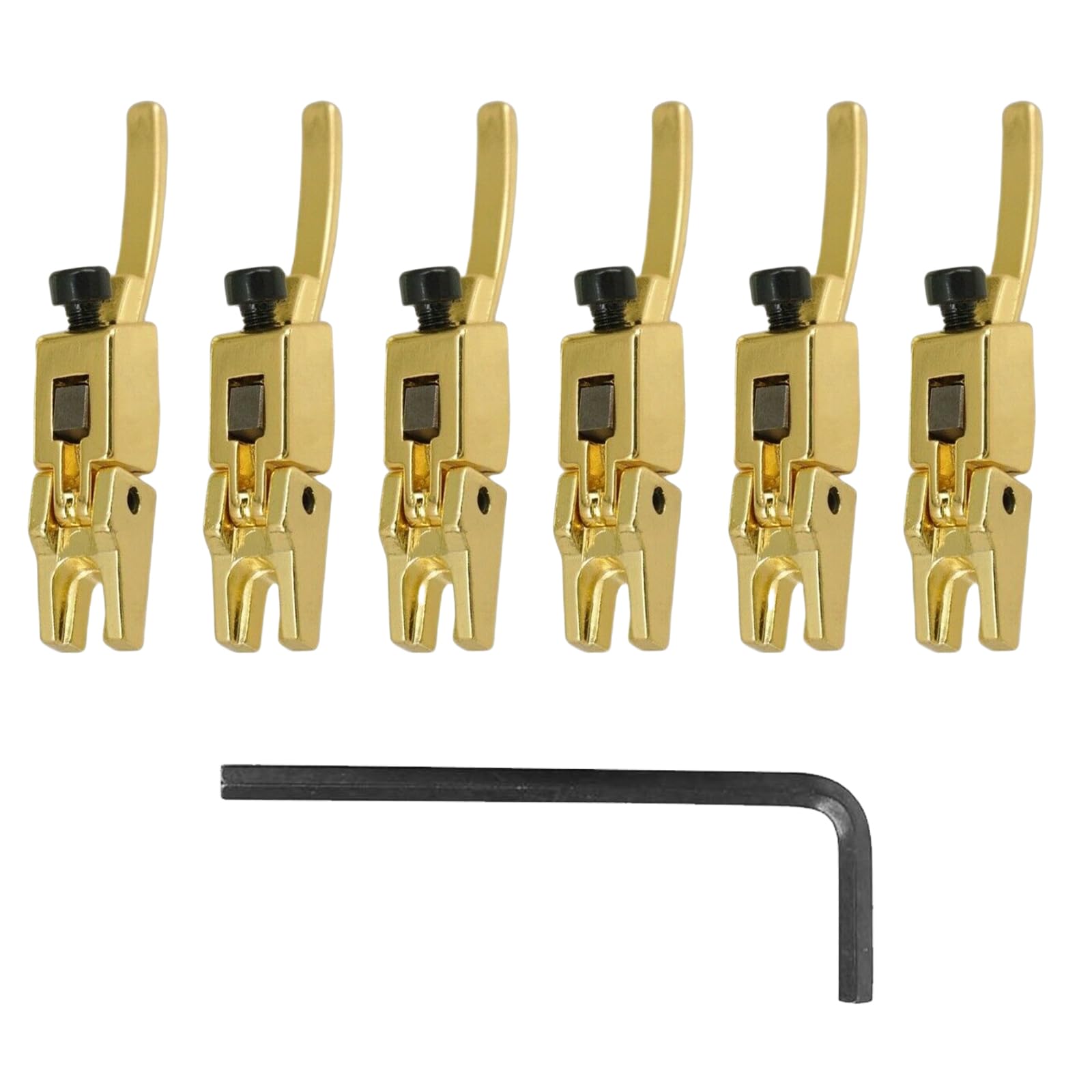 6 Stücke Gitarrensättel Tremolo Teile 6 Stücke Rollenbrücke Tremolo Sättel Gitarrenbrücke Tremolo Sättel Ersatz Set