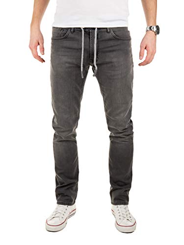 WOTEGA M3234 Jogging Jeans Herren Hose Jeans Optik Jogginghose, Grau (Magnet 193901), W29/L34