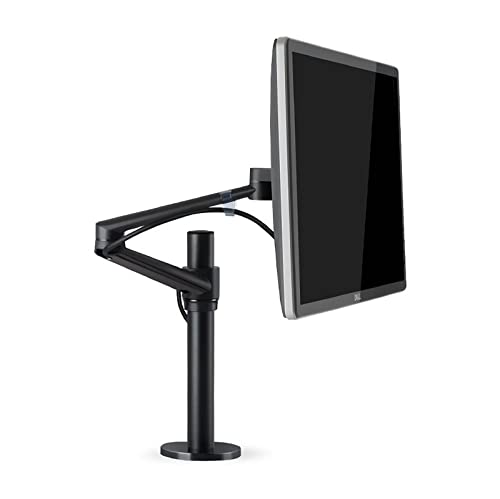 Universal-TV-Ständer, Monitorhalterung, Monitorarm mit höhenverstellbar, schwenkbar, neigbar, freistehend, passend für 25,4–81,3 cm große LED-Computer-Bildschirme (Farbe: B)