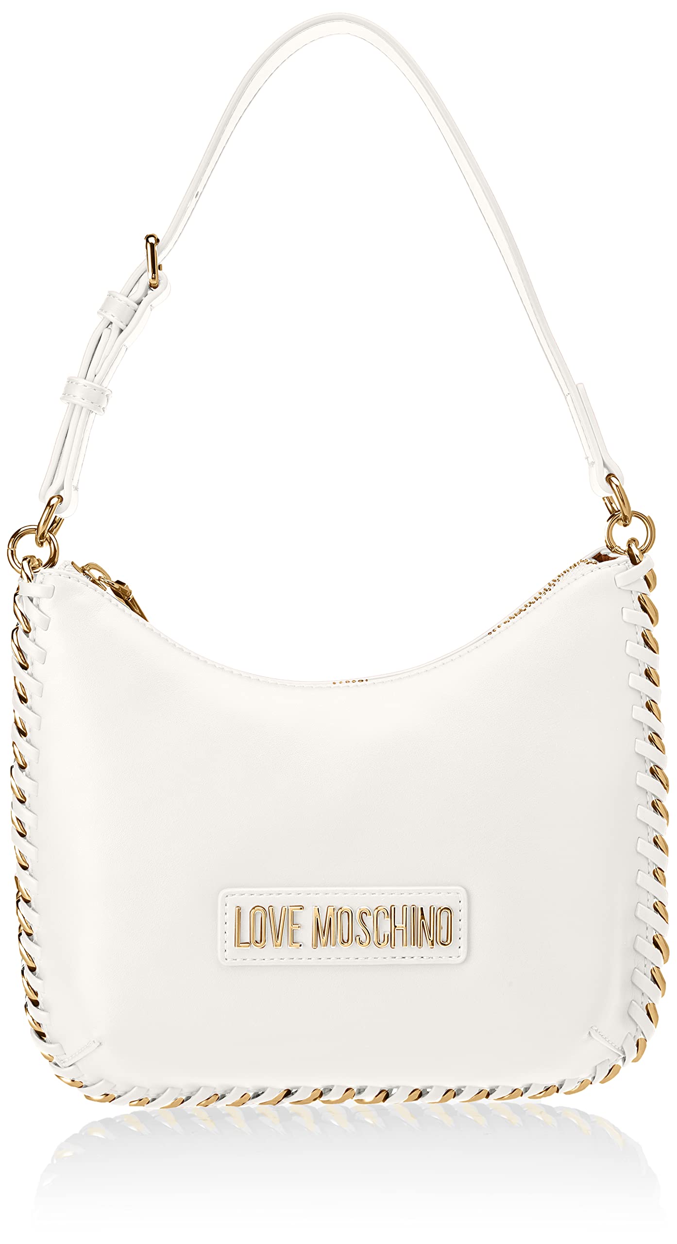 Love Moschino Damen Jc4243pp0gkq0100 Schultertasche, Weiß