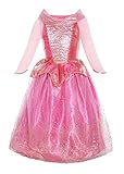 Katara 0730133660313 Disney Princesses Dornröschen-Kleid, Rosa, 134/140 (Etikett 150)