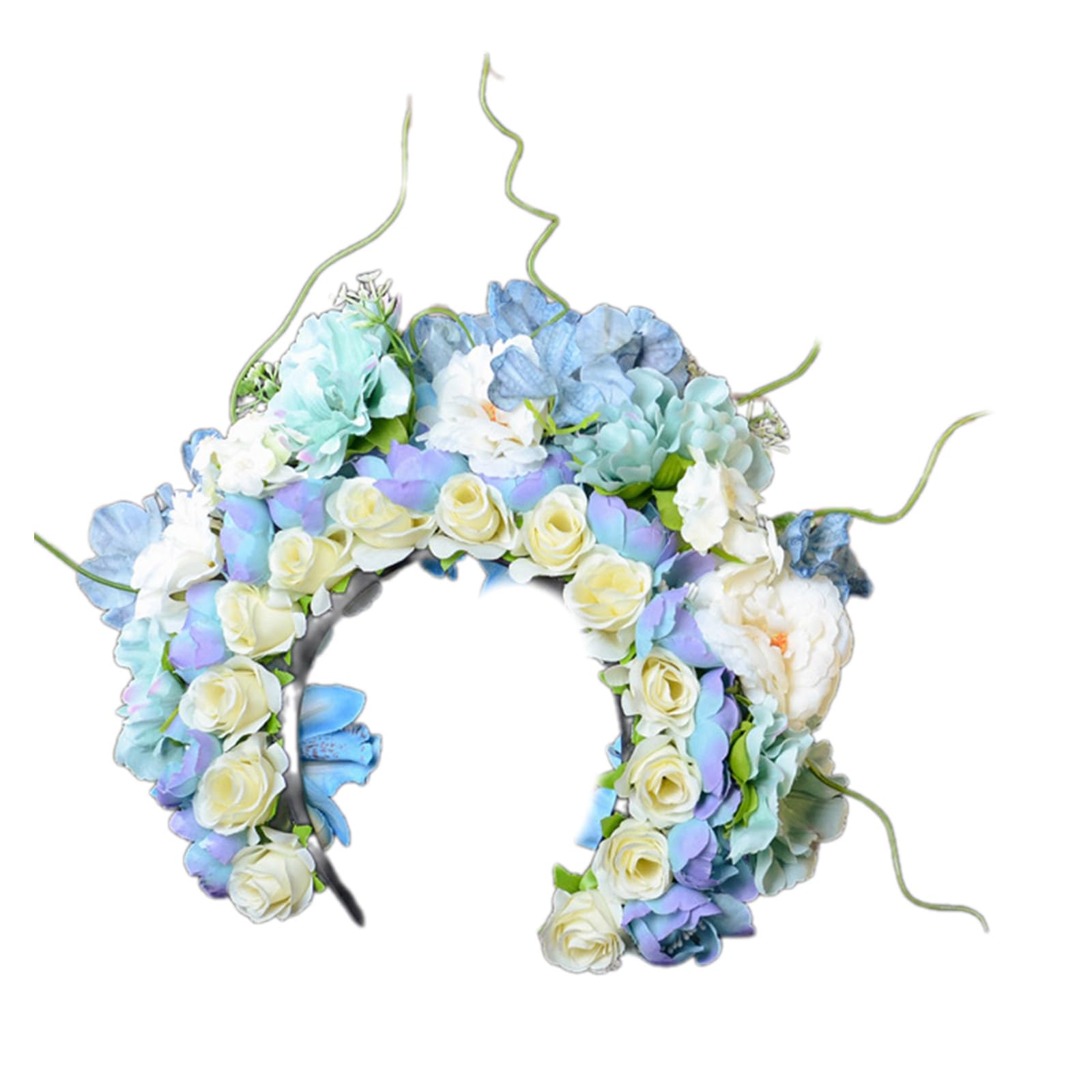 Rosenkranz, Strandblumen, Girlanden, Blumen-Haarband, Hochzeitskränze, Haarband für Damen und Mädchen