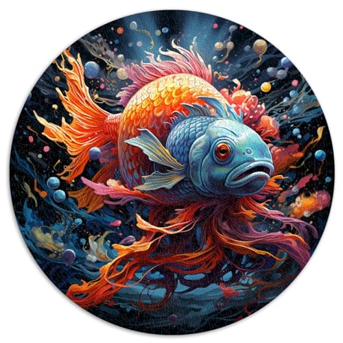 Puzzles Geschenke Spielzeug Fische buntes 1000-Teile-Puzzle für Erwachsene 67,5 x 67,5 cm Puzzlespiel Jedes Teil ist einzigartig - anspruchsvolles, unterhaltsames Familienspiel