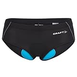 Craft Greatness Bike Hipster W | Radunterhose Damen Gepolstert | Damen Radsport Unterwäsche | Atmungsaktiv Radlerhose (Gr. XS-3XL), Schwarz