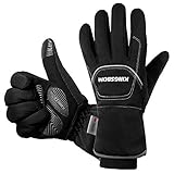 -40°F wasserdichte & Winddichte Thermo-Handschuhe – 3M Thinsulate Winter Touch Screen Warme Handschuhe – zum Radfahren, Reiten, Laufen, für Outdoor-Sport – für Frauen und Männer – Schwarz (S)