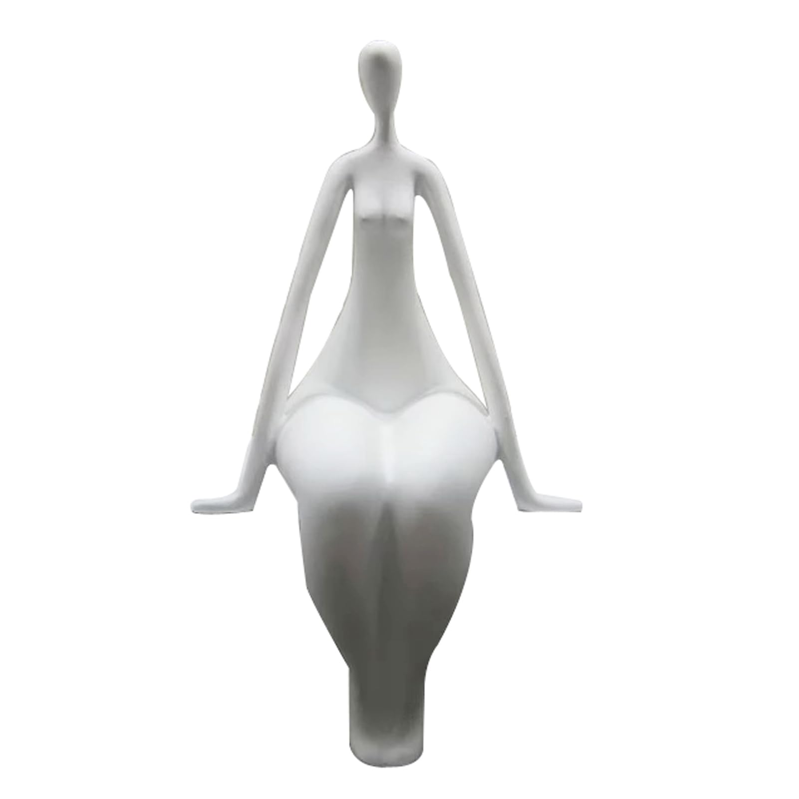 Uziqueif Frau abstrakte Skulpturen Home Decor Modern,Yoga Girl Woman Statuen Figuren Skulpturen Modern Home Desktop Dekoration, TV-Ständer Dekorationen für Wohnzimmer, Harz