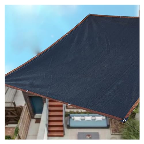 Schattiertuch Schattiernetz Sonnensegel Schwarz UV-Schutz Weiches Material für Camping, Balkon, Parkplatz, Verschiedene Größen VagxTbs(7X9m)
