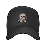 Baseball Kappe Benutzerdefinierte Rock N Roll Baseball Cap für Männer Frauen Einstellbare Hardrock Musik Heavy Metal Schädel Trucker Hut Streetwear Geschenk