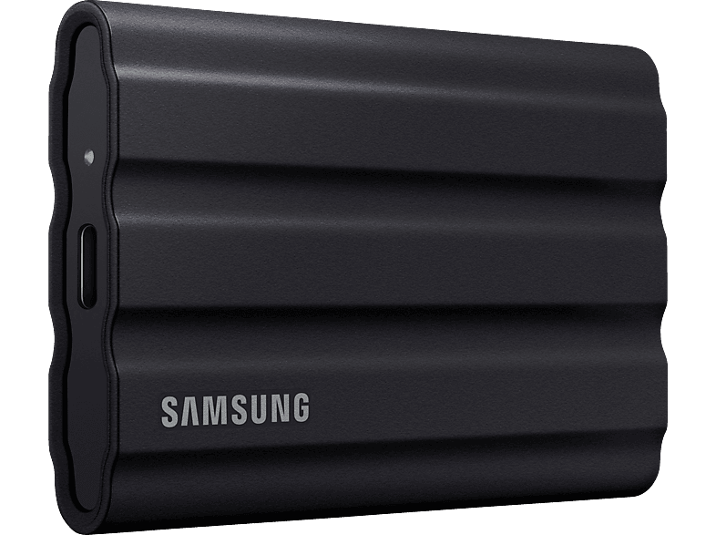 SAMSUNG Portable SSD T7 Shield PC/Mac Festplatte, 2 TB SSD, extern, Schwarz