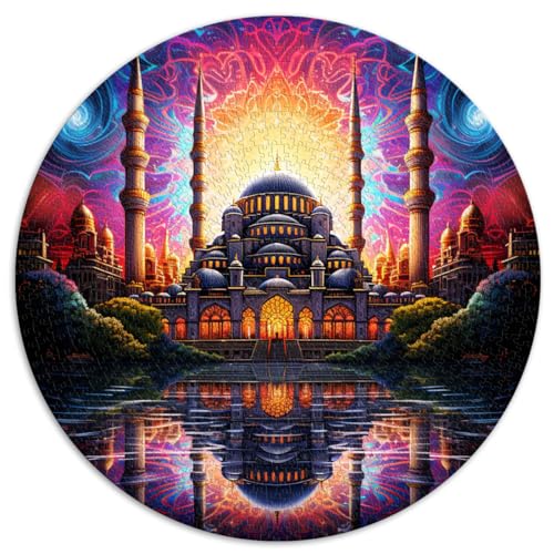 Spielzeug-Puzzle Blaue Moschee in Konstantinopel, Türkei, 1000-teiliges Puzzle für Erwachsene, 26,5 x 26,5 Zoll, pädagogisches Stressabbau-Spielzeug-Puzzle, Heimdekoration