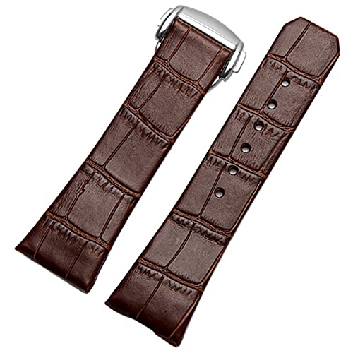 NEYENS Uhrenarmband aus echtem Leder für Omega Constellation Double Eagle Serie, Herren und Damen, 17 mm / 23 mm Uhrenarmband, 17mm rosegold, Achat