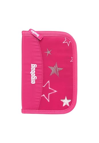 ergobag Federmäppchen Set 22-teilig, Lyra Buntstifte, Stundenplan-Fach, Kleingeld Fach, Lineal SternzauBär - Pink