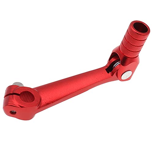 Skdvy Dirt Bike Klappbarer Schalthebel, CNC Aluminium Geschmiedete Legierung Getriebe Umschalthebel Kurzer Falthebel FIT FÜR KAYO T4 T6 TGR 250cc IRBIS Dirt Pit Bike(Red)