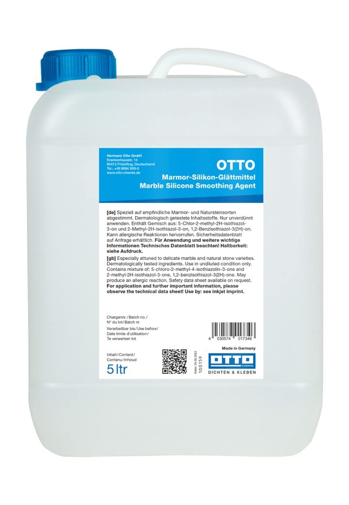 Otto-Chemie Glättmittel zum Glätten von Dichtstoffen in Kontakt mit Marmor und Natursteinen (Glättmittel Marmor 5L)