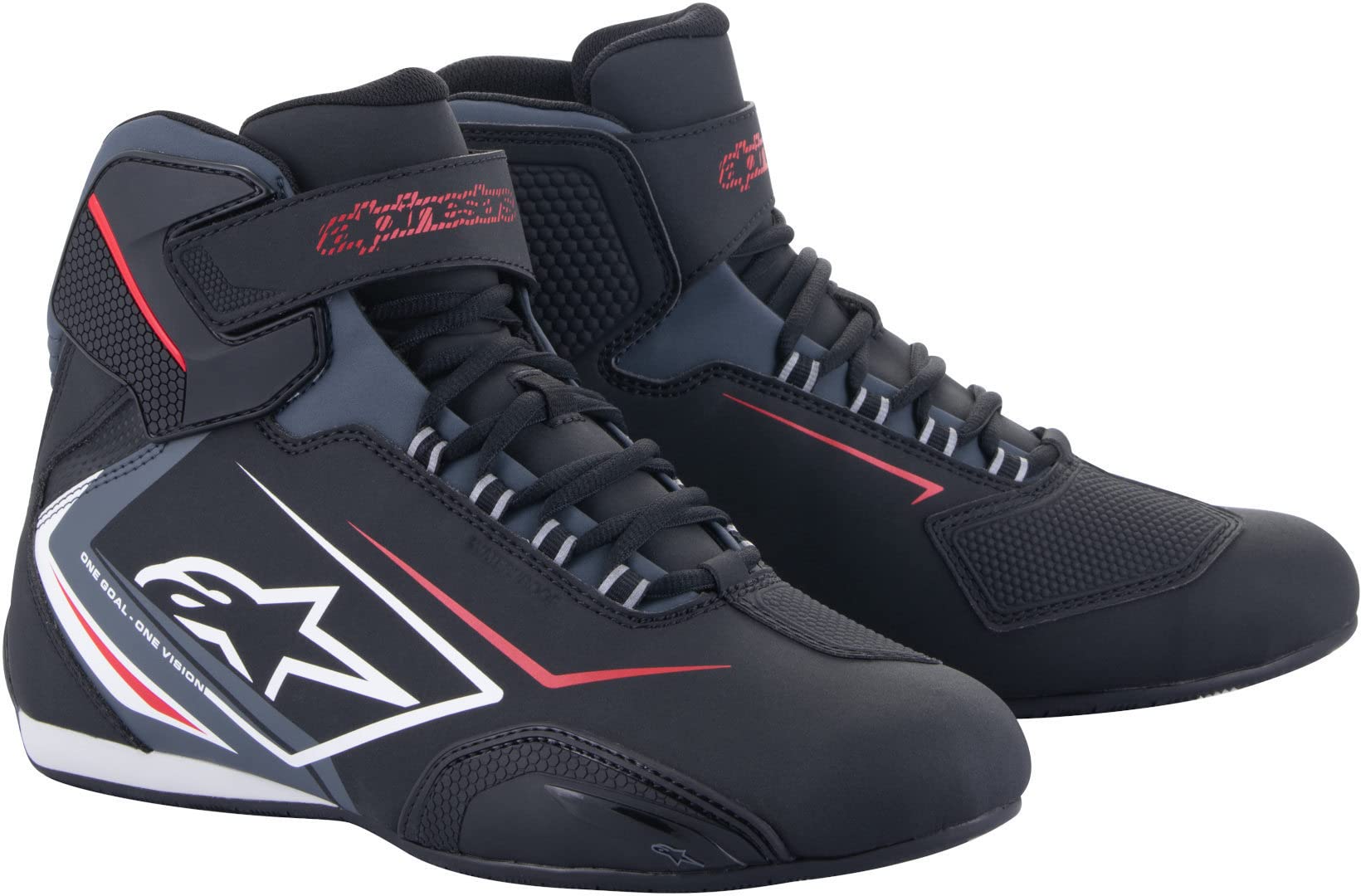 Alpinestars Sektor Wasserfeste Motorradschuhe (Black/White/Grey,45.5)