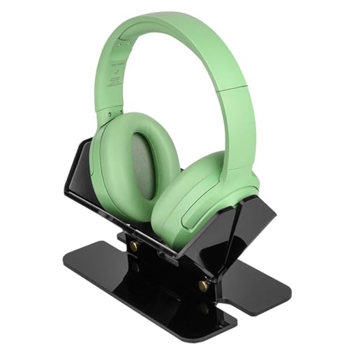 Weppduk Acryl-Kopfhörerständer, Kopfhörerständer für den Schreibtisch, Mehrzweck-Kopfhörer-Schreibtischhalter, Kopfhörer-Aufhänger, Stabiler Kopfhörer-Display-Desktop-Headset-Halter für Wohnzimmer,