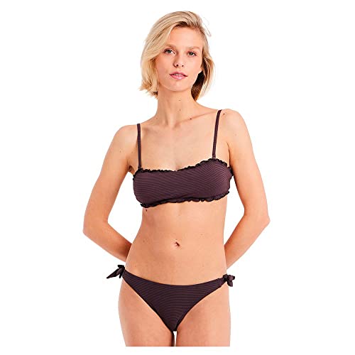 Protest Damen Bandeau-Bikini Cheeky PRTSIDRA Stretch Raisinbrown M/38