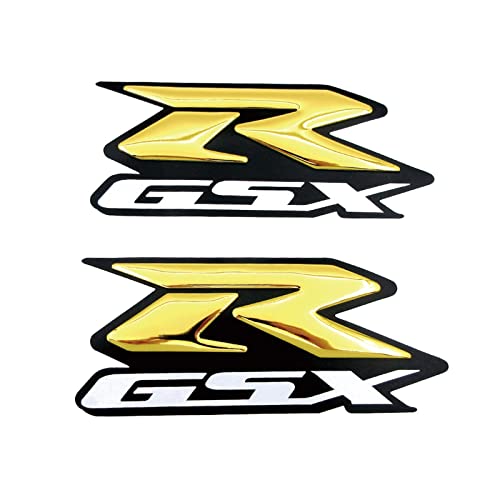 Für Suzuki GSX-R GSXR600 GSXR750 GSXR1000 K1 K2 K3 K4 K5 K6 K7 K8 K9 K10 Motorrad 3D Logo Aufkleber Abzeichen Verkleidung Aufkleber Emblem Schmücken (Color : GSXR Gold)