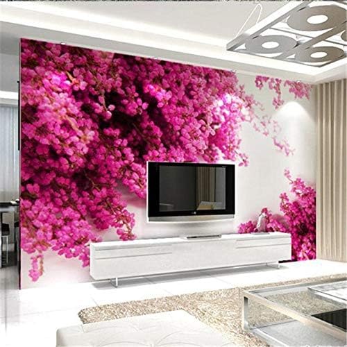 XLMING Rosa Bilder Küche Esszimmer Arbeitszimmer Wohnzimmer TV Hintergrund Wand 3D Tapete-430cm×300cm