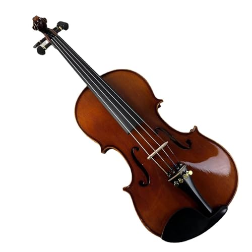 Geige Handgefertigte, gehobelte Violine aus Ahorn-Massivholz für Erwachsene (Color : 3/4)