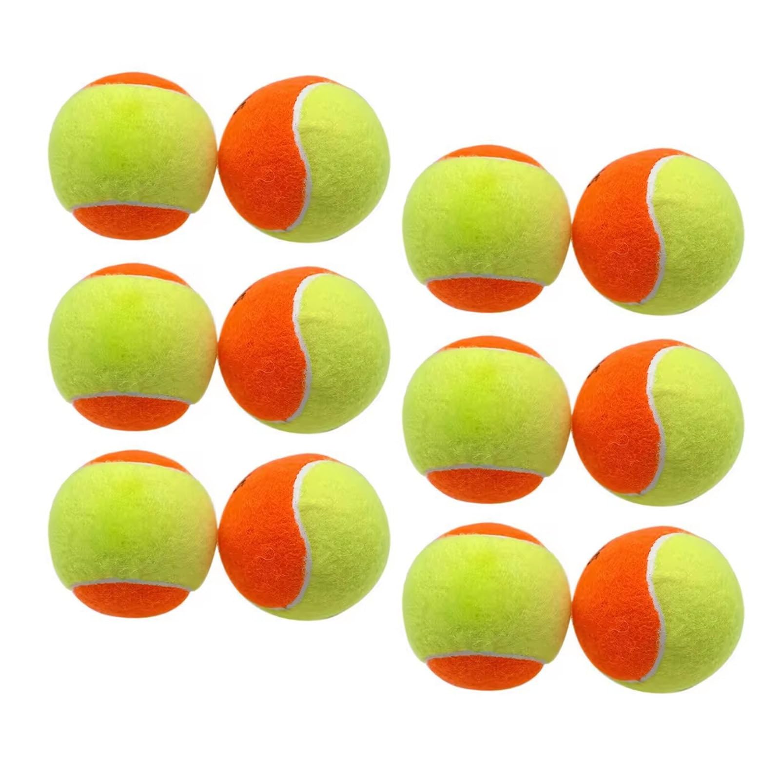 Aurgiarme 12 Stück Schlagwiderstand, Sport, Gummi, Tennis, weich, professionelles Tennis, Paddleball, Training, Training, Sport, Gummi-Tennis