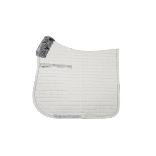 Bucas Show-Line Saddle Pad, Dressur, White