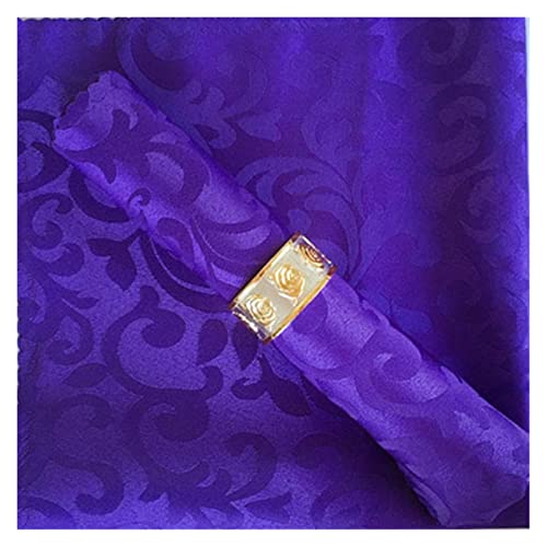 Wiederverwendbare Stoffservietten, 10 stücke 48cm Tisch Servietten Tuch Square Polyester Stoff for Weihnachten Festival Home Hotel Party Dinner Servietten Küche(Purple 1)