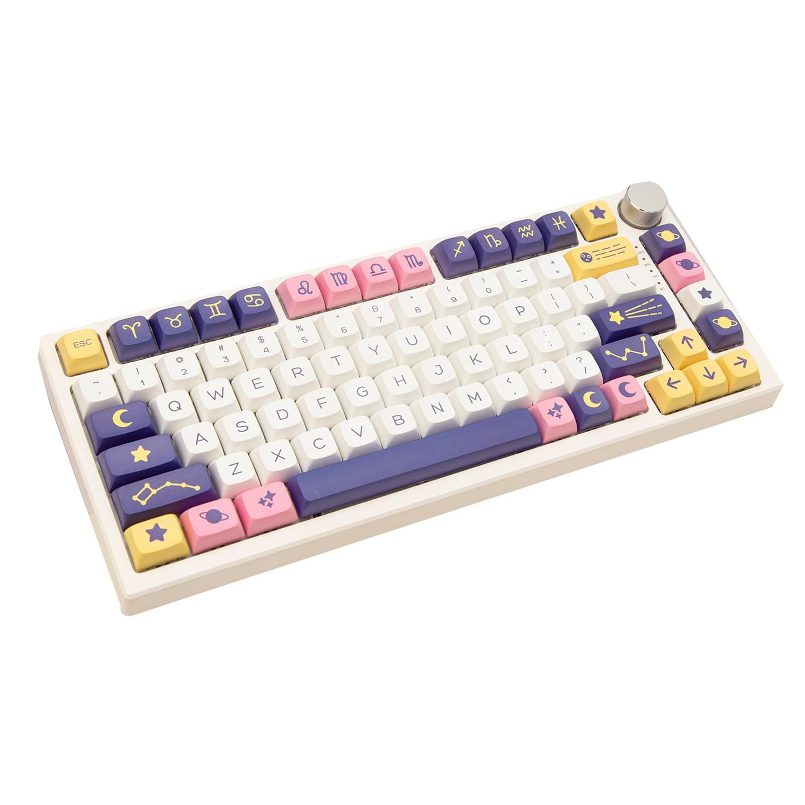 Mllepjdh Tastenkappen 134 PBT Wärmesublimation XDA Tastenkappen Für Mechanische Gaming Tastaturen XDA Tastenkappen Langlebiger Komfort Einfach Zu Ersetzen