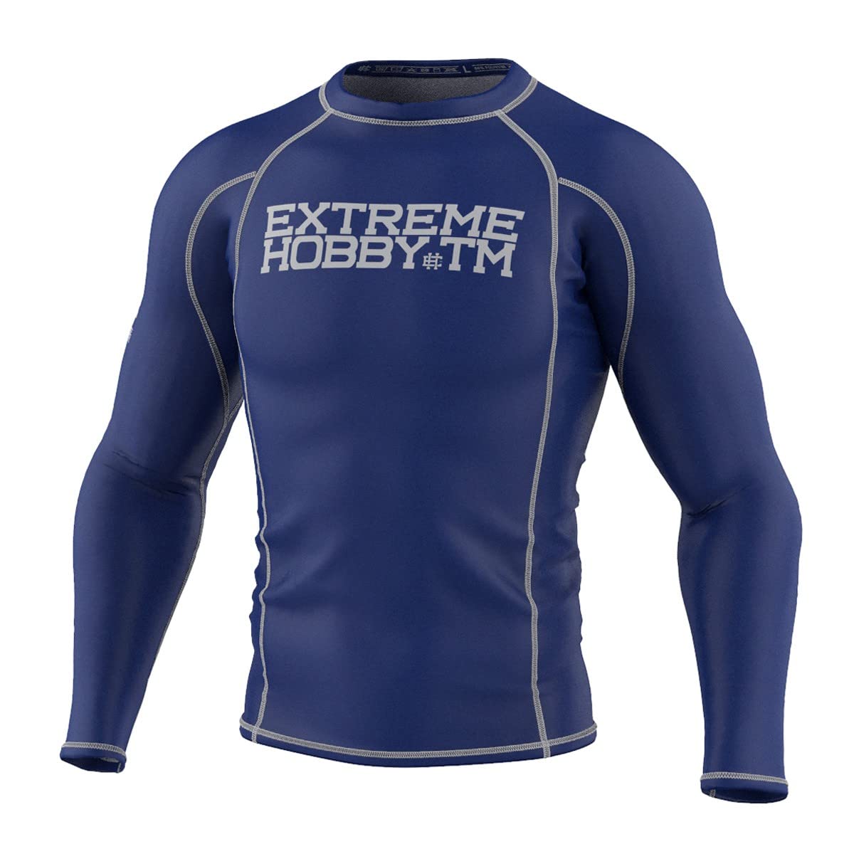 EXTREME HOBBY Langarm-Rashguard, Langen Ärmeln, Sport Tshirts Herren, Kampfsport, Funktionsshirt, Fitnessshirt Männer, Kompressionsshirt Rash Guard