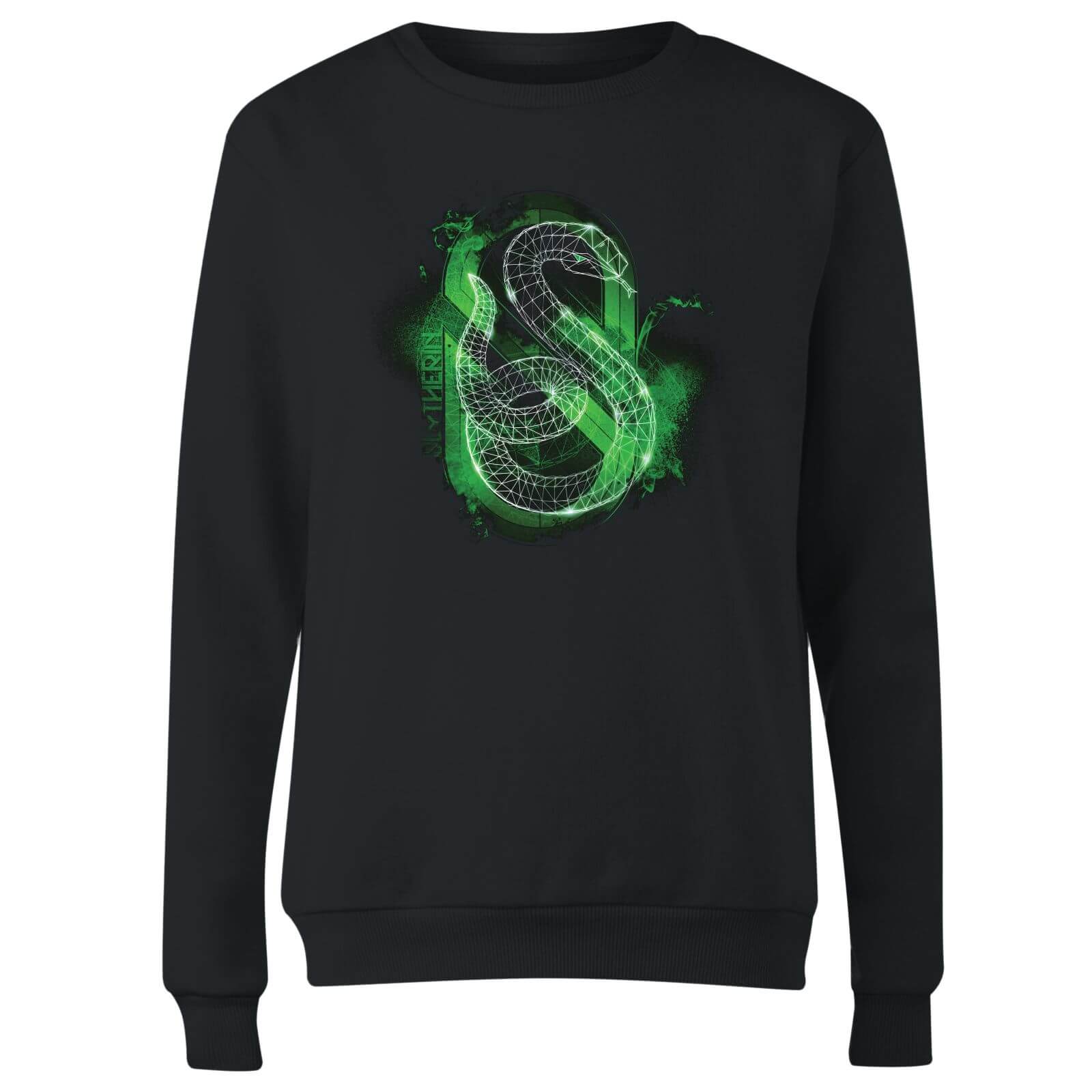 Harry Potter Slytherin Geometric Women's Sweatshirt - Black - XL 4