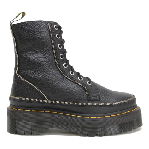 Dr. Martens Damen Jadon Zip Milled Nappa Leather Black Stiefel 37 EU