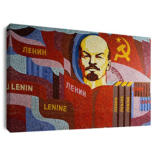 Leinwandbild Lenin | Kommunismus - Plakat, Politik - Russland, Art - Design, Inneneinrichtung - Deko - Wohnzimmer, Klein bis XXL