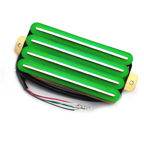 BYBIO E-Gitarre Mit Hoher Ausgangsleistung, Spurtyp, Vierspulen-Humbucker-Tonabnehmer, Farbe e Gitarren tonabnehmer (Color : Green)