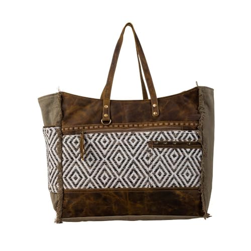 Myra Bag Reisetaschen – Sand Weaver Tribal-inspiriertes Muster, Reisetaschen für Damen, Handgepäcktasche, Reisetasche