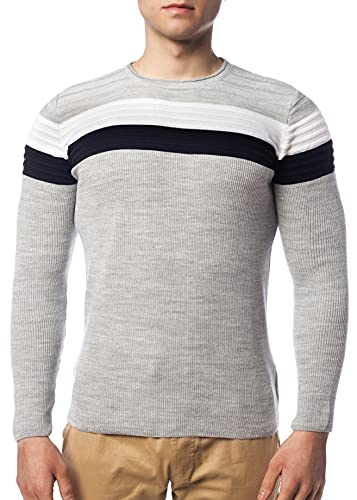 Karl's People Herren Feinstrickpullover K-128 Grey L