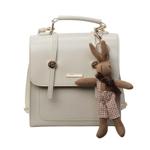 Handtasche Vintage PU Preppy College Klappe Umhängetasche