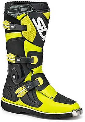 Sidi Flame Stiefel, Schwarz-Gelb Fluo, Größe 37