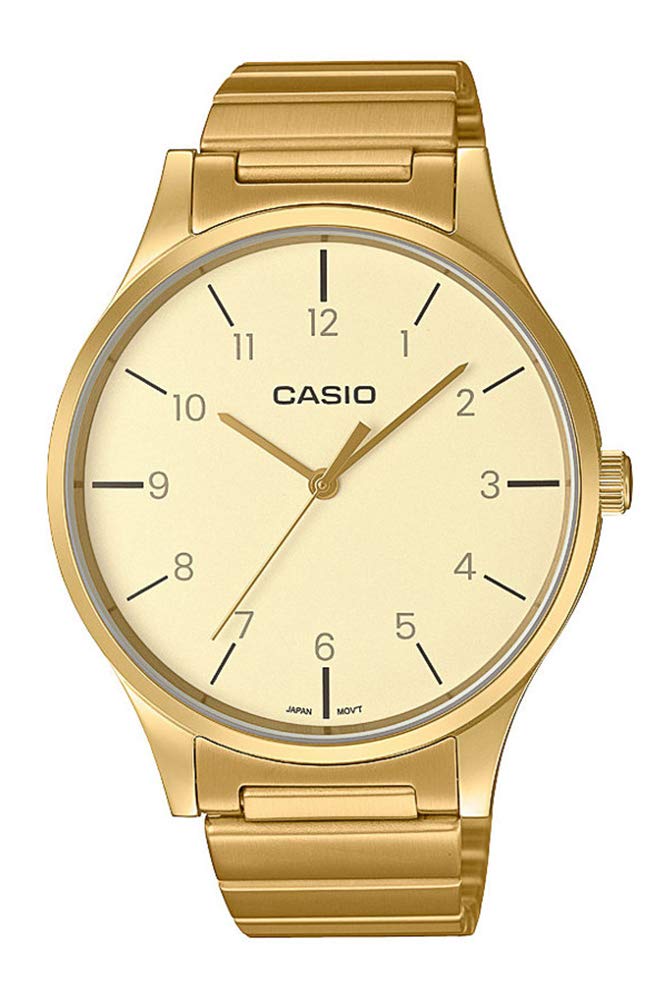 CASIO Damen Armbanduhr Analog Quarz Edelstahl LTP-E140GG-9BEF