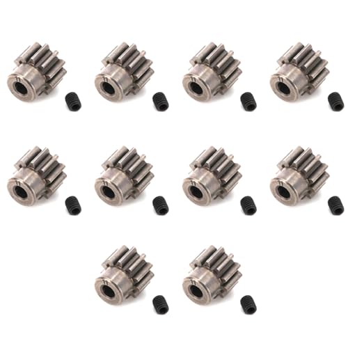 SICOSALT 10X Metallmotor Zahnrad Ritzel 32P 11T 3.175Mm 6747 für TRX4 6X6 TRX6 RC Autoteile