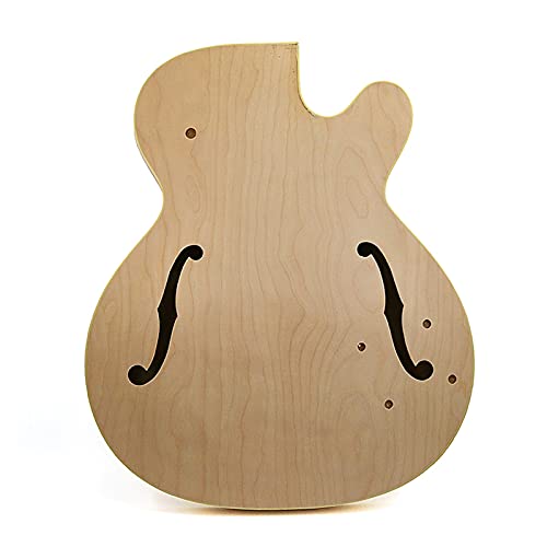 Gitarrenkorpus unfertig Jazzgitarre Body Ahorn-Sperrholz- Rückseite Panel Massivholz-Verbundproduktion