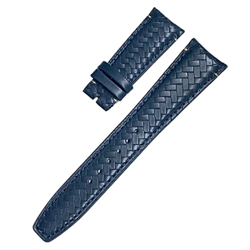 OPKDE Uhrenarmband aus Rindsleder mit gebogenem Ende, 20 mm, 21 mm, 22 mm, passend für IWC Portugieser Piloten, echtes Leder, 22 mm, Achat