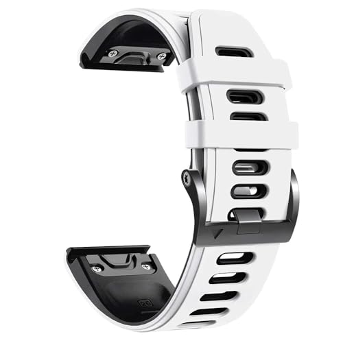 OPKDE Sport-Silikon-Uhrenarmband für Garmin Fenix 7, 7X, 6, 6X, Pro, 5X, 5 Plus, 3HR 935, 22 mm, 26 mm, EasyFit, Schnellverschluss-Armband, 26mm For Fenix 5X 5XPlus, Achat