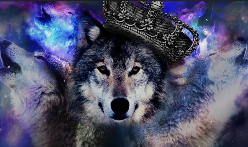 HfmQuisutron Buntes Tier Wolf Bilder Jigsaw Puzzle 1000 Stück Holzposter Für Erwachsene Spielzeug Dekompression Spiel Ca1Xp