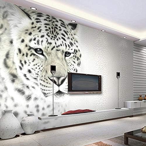 XLMING Mode Leopard Leopard Küche Esszimmer Arbeitszimmer Wohnzimmer TV Hintergrund Wand 3D Tapete-400cm×280cm