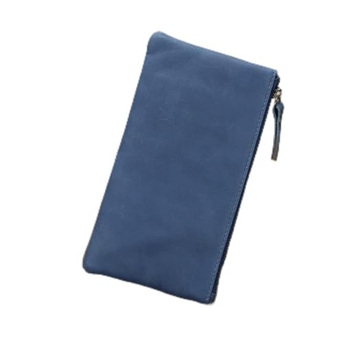 VSULZVNU 1 Stück handgefertigte lässige Herren-Geldbörse, lange Clutch mit großem Fassungsvermögen, schlanke Brieftasche, Kartenhalter (Farbe: G, Größe: 19 x 1 x 10 cm)