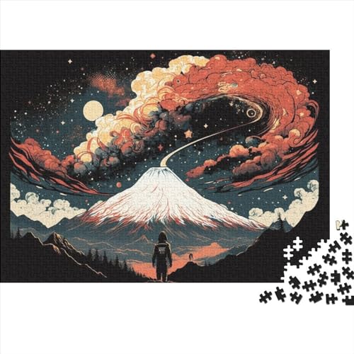 Schwierige, anspruchsvolle Puzzles mit 1000 Teilen, Mount Fuji-Puzzles, Puzzles für Erwachsene und Teenager, Entspannungspuzzles, Spiele – Denksportaufgaben (Größe 75x50cm)