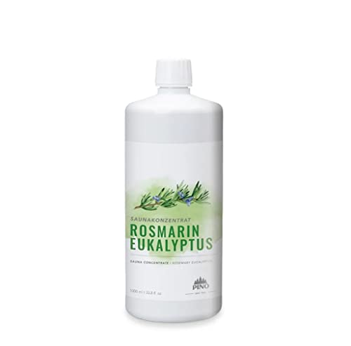 Pinopharma 37580 Saunakonzentrat Rosmarin Eukalyptus 1 Liter incl. 2 Waschhandschuhe